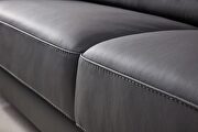 Gray ultra-contemporary sofa w/ metal legs by Beverly Hills additional picture 13