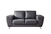 Gray ultra-contemporary sofa w/ metal legs by Beverly Hills additional picture 8
