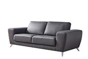 Gray ultra-contemporary sofa w/ metal legs by Beverly Hills additional picture 10
