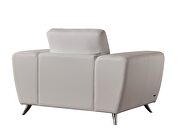 White ultra-contemporary sofa w/ metal legs by Beverly Hills additional picture 13