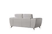 White ultra-contemporary sofa w/ metal legs by Beverly Hills additional picture 5
