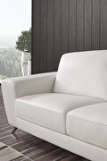 White ultra-contemporary sofa w/ metal legs by Beverly Hills additional picture 7