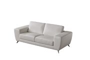 White ultra-contemporary sofa w/ metal legs by Beverly Hills additional picture 9