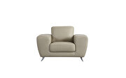 Taupe ultra-contemporary sofa w/ metal legs by Beverly Hills additional picture 11