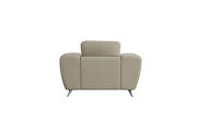 Taupe ultra-contemporary sofa w/ metal legs by Beverly Hills additional picture 12