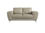 Taupe ultra-contemporary sofa w/ metal legs by Beverly Hills additional picture 4