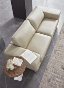 Taupe ultra-contemporary sofa w/ metal legs by Beverly Hills additional picture 7