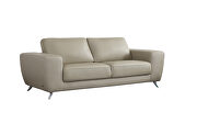 Taupe ultra-contemporary sofa w/ metal legs by Beverly Hills additional picture 8