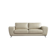 Taupe ultra-contemporary sofa w/ metal legs by Beverly Hills additional picture 9