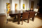 Extension dining table in wenge solid wood by Beverly Hills additional picture 2