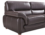 Brown casual style leather couch additional photo 4 of 5