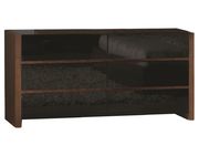 High gloss black and walnut platform bed by Beverly Hills additional picture 3