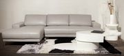 Quality beige low-profile leather sectional by Beverly Hills additional picture 2
