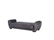 Gray microfiber sleeper sofa w/ storage by Casamode additional picture 4