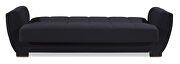 Black fabric sleeper sofa w/ storage by Casamode additional picture 6