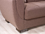 Cocoa fabric sleeper sofa w/ storage additional photo 2 of 8
