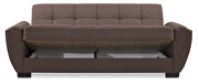 Cocoa fabric sleeper sofa w/ storage additional photo 5 of 8