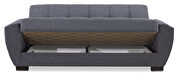 Light gray fabric sleeper sofa w/ storage additional photo 5 of 8