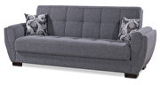 Light gray fabric sleeper sofa w/ storage by Casamode additional picture 9