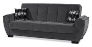 Asphalt gray fabric sleeper sofa w/ storage by Casamode additional picture 6