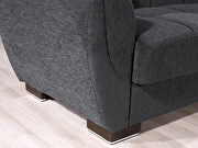 Asphalt gray fabric sleeper sofa w/ storage by Casamode additional picture 7