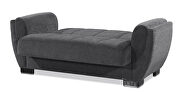 Asphalt gray fabric sleeper loveseat w/ storage by Casamode additional picture 4
