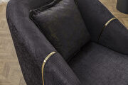 Sleek contemporary velvet gray sofa by Casamode additional picture 8