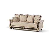 Beige chenille middle-eastern style traditional sofa by Casamode additional picture 2