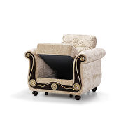 Beige chenille middle-eastern style traditional sofa by Casamode additional picture 11