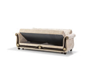 Beige chenille middle-eastern style traditional sofa by Casamode additional picture 4