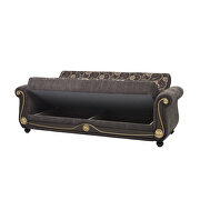 Gray chenille middle eastern style traditional sofa by Casamode additional picture 6