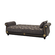Gray chenille middle eastern style traditional sofa by Casamode additional picture 7