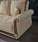Middle eastern style reversible sectional sofa in beige chenille by Casamode additional picture 2