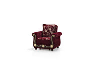 Burgundy chenille middle eastern style traditional sofa by Casamode additional picture 8