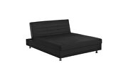Full size gray microfiber lift bed w/ storage by Casamode additional picture 7