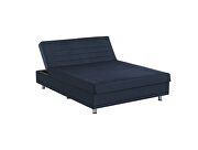 Queen size blue microfiber lift bed w/ storage by Casamode additional picture 4