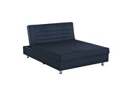 Queen size blue microfiber lift bed w/ storage by Casamode additional picture 5