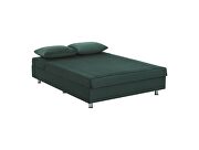 Queen size green microfiber lift bed w/ storage by Casamode additional picture 2