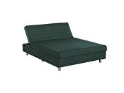 Queen size green microfiber lift bed w/ storage by Casamode additional picture 4