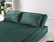 Queen size green microfiber lift bed w/ storage by Casamode additional picture 8