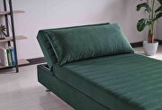 Twin size green microfiber lift bed w/ storage by Casamode additional picture 2