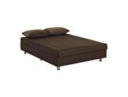 Queen size brown microfiber lift bed w/ storage by Casamode additional picture 2