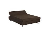 Queen size brown microfiber lift bed w/ storage by Casamode additional picture 3