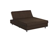 Queen size brown microfiber lift bed w/ storage by Casamode additional picture 4