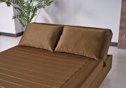 Full size brown microfiber lift bed w/ storage by Casamode additional picture 2