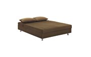 Full size brown microfiber lift bed w/ storage by Casamode additional picture 3