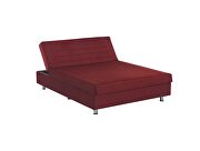 Queen size burgundy microfiber lift bed w/ storage by Casamode additional picture 4