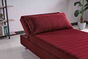 Twin size burgundy microfiber lift bed w/ storage by Casamode additional picture 2