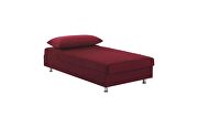 Twin size burgundy microfiber lift bed w/ storage by Casamode additional picture 4