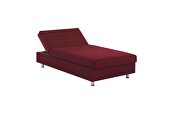 Twin size burgundy microfiber lift bed w/ storage by Casamode additional picture 6